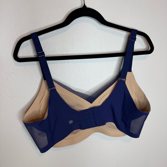 Honey Love Wire Free CrossOver Bra Navy Blue - Picture 6 of 13